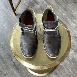 ☄️Sperry - Distressed Leather & Wool Top Sider Boots☄️ 10.5